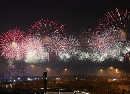 左云县焰火晚会